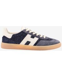 Hogan - H-Stripes Suede Sneakers - Lyst