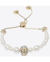 McQueen - Pearl Friendship Bracelet - Lyst