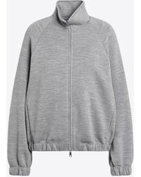 Max Mara - Frine Wool-Blend Zip-Up Sweatshirt - Lyst