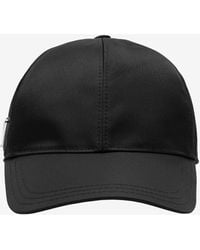 Prada - Triangle Logo Re-Nylon Baseball Cap - Lyst