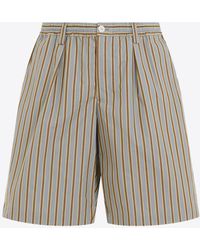 Marni - Striped Bermuda Shorts - Lyst