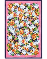 Dolce & Gabbana - Floral Print Beach Towel - Lyst