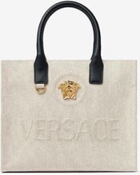 Versace - Small Le Medusa Canvas Tote Bag - Lyst