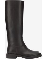 Gianvito Rossi - Ascott Knee-High Leather Boots - Lyst