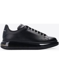 Alexander McQueen - Oversized Leather Low-Top Sneakers - Lyst