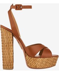 Aquazzura - Sunseeker 140 Platform Sandals - Lyst