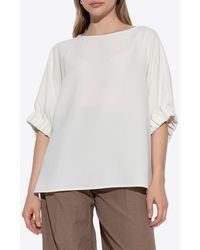 Max Mara - Pacos Asymmetric Blouse - Lyst