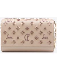 Christian Louboutin - Paloma Embellished Leather Clutch Bag - Lyst