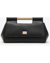 Dolce & Gabbana - Medium Sicily Leather Clutch Bag - Lyst