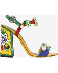 Dolce & Gabbana - Keira Patent Sandal - Lyst