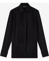 Tom Ford - Plastron Pleated Shirt - Lyst