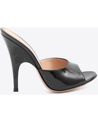 Gianvito Rossi - Sofia 115 Patent Leather Mules - Lyst