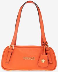 Versace - Tag Bowling Leather Shoulder Bag - Lyst