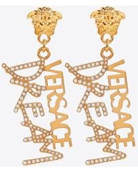 Versace - Medusa Dream Logo Earrings - Lyst