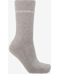 Jacquemus - Logo-Embroidered Socks - Lyst