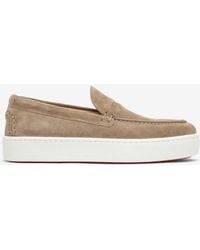 Christian Louboutin - Classic Suede Loafers - Lyst