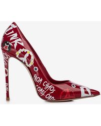 Le Silla - Punk 120 Graffiti Pointed Pumps In Patent Leather - Lyst