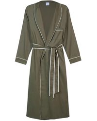 BREATHE - Organic Cotton Herringbone Robe - Lyst