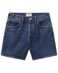 Agolde - Dame High Rise Relaxed Denim Short - Lyst