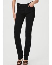 PAIGE - Hoxton High Rise Straight Leg Jeans - Lyst