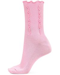 SUI AVA - Ruffle Pastel Socks - Lyst
