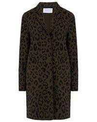 Harris Wharf London Cocoon Bw Coat - Green