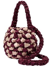 Isla De Gar - Hive Checkerboard Crossbody Satin Bag - Lyst