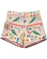 NOIB - Ziva Crochet Shorts - Lyst