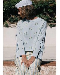 The Tiny Big Sister - Flowers Jacquard Sweater - Lyst