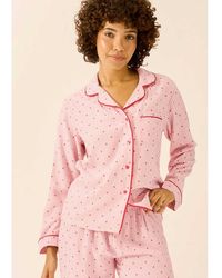 Stripe & Stare - Long Sleeve Pyjama Top - Lyst