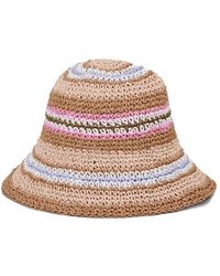 Becksöndergaard - Striped Saverina Straw Hat - Lyst