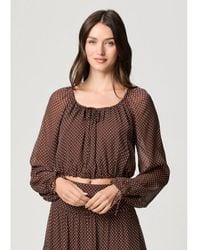 PAIGE - Capricorn Polka Dot Blouse - Lyst