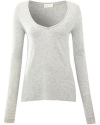 American Vintage - Jacksonville Long Sleeve Tee - Polar Melange - Lyst