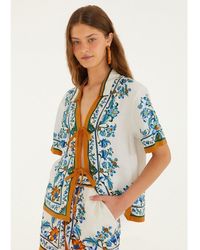 FARM Rio - Flora Tile Blouse - Lyst