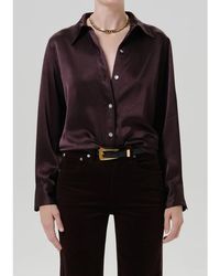 Citizens of Humanity - Tullah Satin Shirt - Lyst