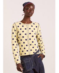Damson Madder - Tabitha Reversible Merino Wool Cardigan - Lyst