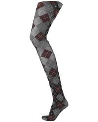 SUI AVA - Argyle Tights 40D - Lyst