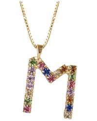 Caroline Svedbom - Initial M Letter Necklace - Lyst