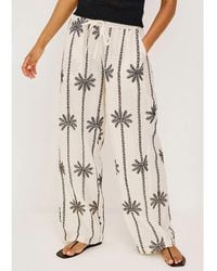 Rails - Emmie Wide Leg Cotton Trousers - Lyst