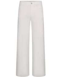 FRAME - Le Slim Palazzo Modern Pocket Flare Jeans - Lyst