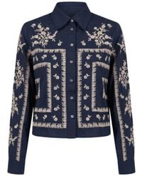 Nooki Design - Sienna Cropped Embroidered Shirt - Lyst