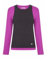 Damson Madder - Manon Layered Long Sleeve T-Shirt - Lyst