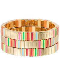 Roxanne Assoulin - The Happy Stack Of 3 Bracelets - Lyst