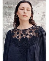 Louise Misha - Riya Organic Cotton Gauze Blouse - Lyst