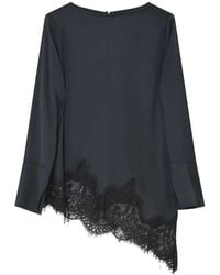 Day Birger et Mikkelsen - Lila Satin Lace Top - Lyst