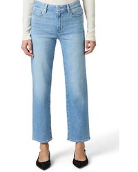 PAIGE - Mason Straight Mid-Rise Ankle Jean - Lyst