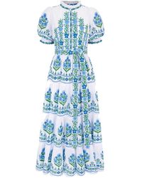 Pink City Prints - Matilda Organic Cotton Maxi Dress - Lyst