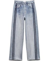 Rag & Bone - Rb Miramar Terry Wide Track Pants - Lyst