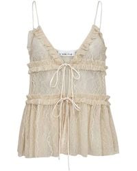 Haute L'Amitié - New Lace Tie Top - Lyst