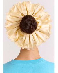 Damson Madder - Button Satin Scrunchie - Lyst